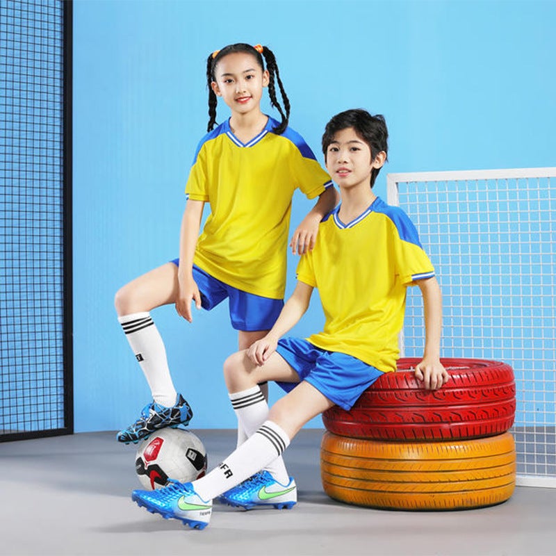 Children'S Football Clothes Suit Men'S And Women'S Printed Primary And Secondary School Students Training And Competition Team Clothes Football Clothes Enterprise Sportswear - Image 4