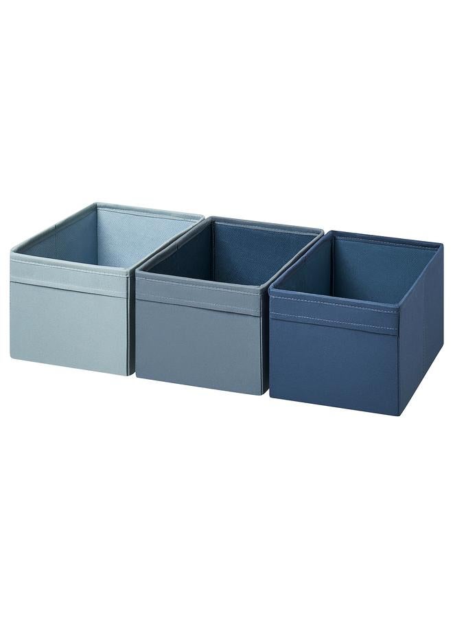 Zaboon Box, Set Of 3, Blue, 18X25X15 Cm - Image 1