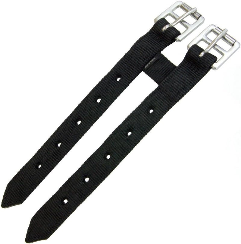 Intrepid International Adjustable Nylon Girth Extender for Horses - Black