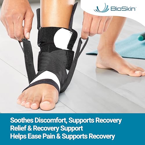 BioSkin TriLok Ankle Brace for Women & Men - Ankle Brace for Sprained Ankle, Plantar Fasciitis Relief, Foot Arch Support, Peroneal Tendonitis Relief, & PTTD Support, HSA or FSA Eligible (Large) - Image 3