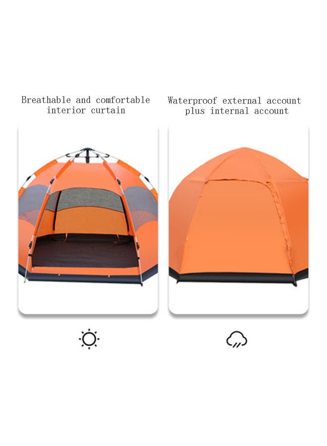 Arabest Outdoors Camping Double Layer Hexagonal Tent 240x240x240cm - Image 2