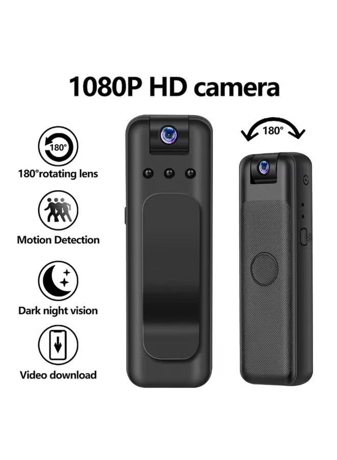 UBEdge HD 1080P Mini Body Camera – Portable Wearable Security Cam with 180° Rotatable Lens, Magnetic Clip & Night Vision Recording - Image 2