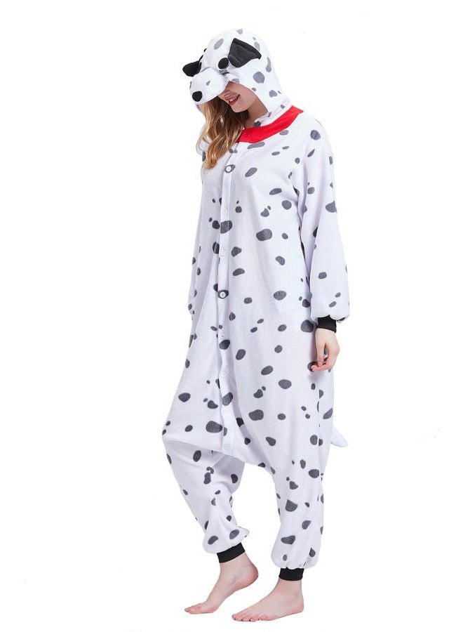 Magicalani Dalmatian Dog Onesie Pajamas for Adults - Unisex Animal Cosplay Sleepwear, Christmas Halloween Costume - Image 2