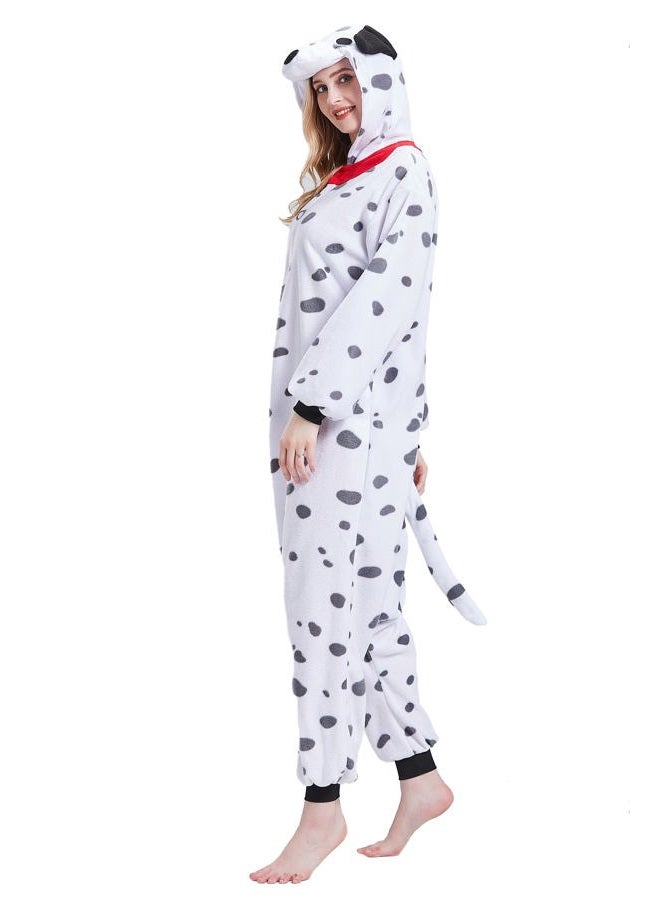 Magicalani Dalmatian Dog Onesie Pajamas for Adults - Unisex Animal Cosplay Sleepwear, Christmas Halloween Costume - Image 4