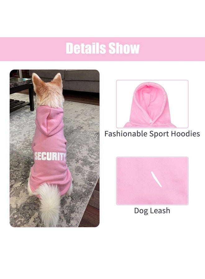 بينج بت سترة BINGPET Security Dog Hoodies Puppy Sweater معاطف الكلاب في الطقس البارد من الصوف الناعم الممشط ملابس الحيوانات الأليفة سترة بغطاء للرأس للكلاب والقطط كبيرة (محيط الصدر 28 بوصة) - Image 3