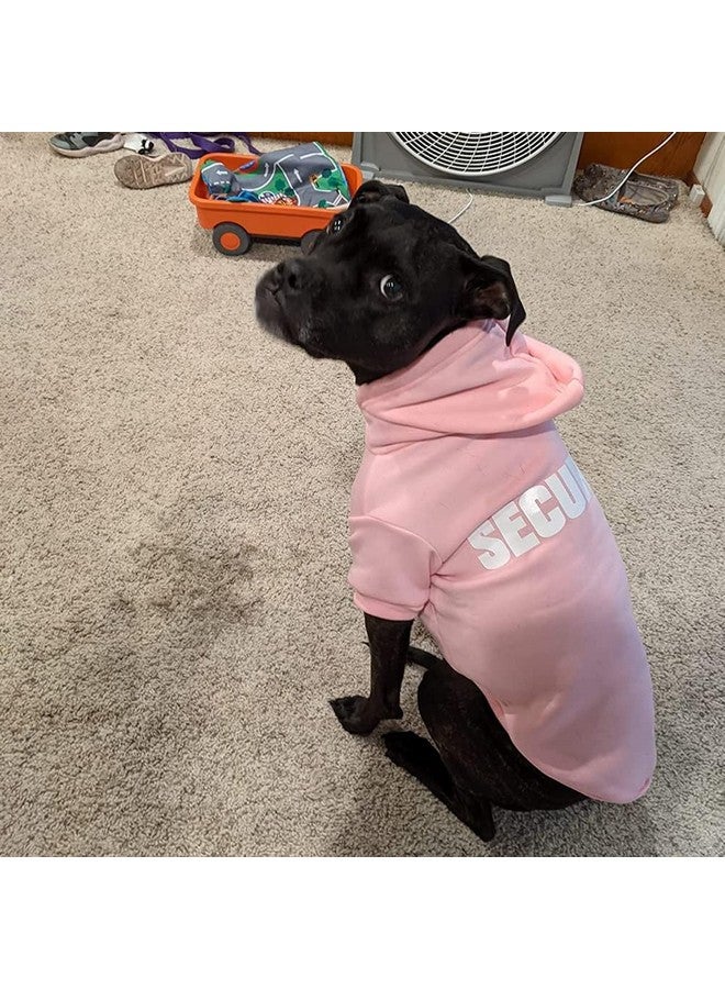بينج بت سترة BINGPET Security Dog Hoodies Puppy Sweater معاطف الكلاب في الطقس البارد من الصوف الناعم الممشط ملابس الحيوانات الأليفة سترة بغطاء للرأس للكلاب والقطط كبيرة (محيط الصدر 28 بوصة) - Image 4