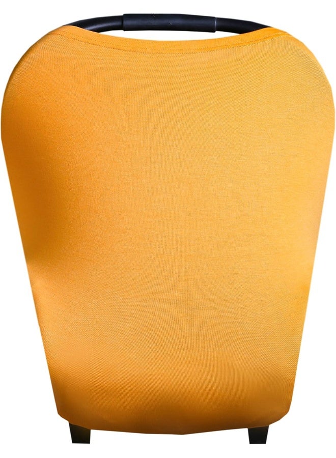 Copper Pearl Multi-Use Cover: Car Seat Covers, Nursing Cover, and Stroller Cover for Sun - Stretchy Fabric, All-Season Use, Stylish Designs, Easy Access for Moms - Solar - Image 1