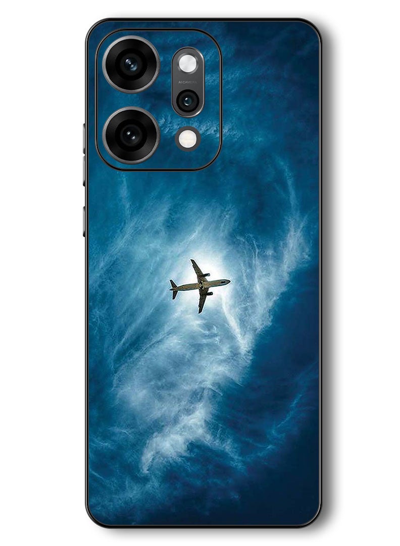 Theodor Case Compatible with Oppo Reno 14 Pro 6.83 Inch Protection Shockproof Bumper Cover Plane In The Sky - Image 1