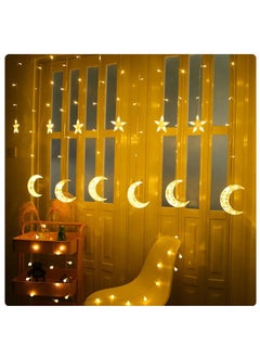 Generic Curtain String Light Moon Star Pentagram Lamp 