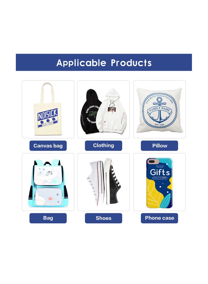 SYOSI ورق السوبليمان 100 ورقة ورق نقل حراري 8.5x11 بوصة، مناسب لتخصيص أكواب، قمصان ذات الألوان الفاتحة وأشياء أخرى للسوبليمان، متوافق مع طابعة السوبليمان النافثة للحبر 105غ - Image 5