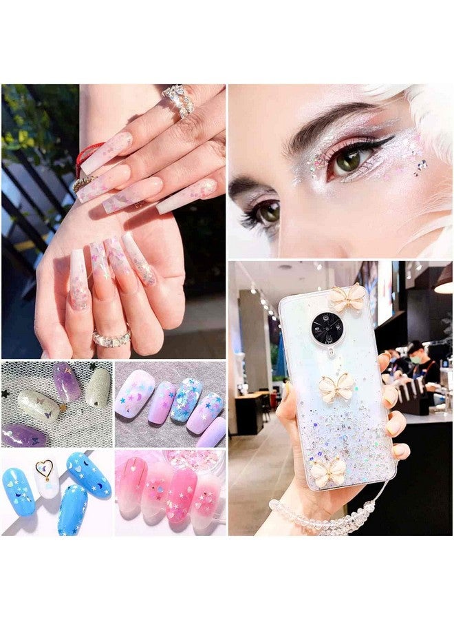 أوداب ترتر أظافر ثلاثي الأبعاد مع أحجار الراين للأظافر من Audab Nail Glitter Sequins مسمار الشارات مع بلورات Ab Nail Gems Diamonds لتصميم فن الأظافر الأكريليك والديكورات - Image 5