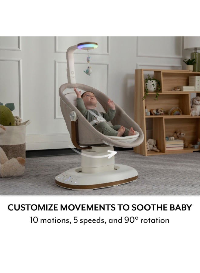Evenflo - Elara 2-In-1 Smart Motion Swing & Soothing Nest - Coastal Coffee - Image 3