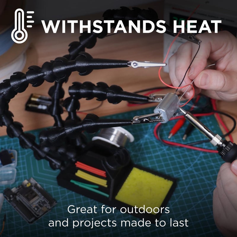 Polymaker HT-PLA-GF Filament 1.75mm Power Tool Green, High Temp PLA for 3D Printing, Heat Resistant to 150Â°C, Easy to Print, Easy to Anneal, Works with Most FDM Printers, 1kg Spool - Image 3