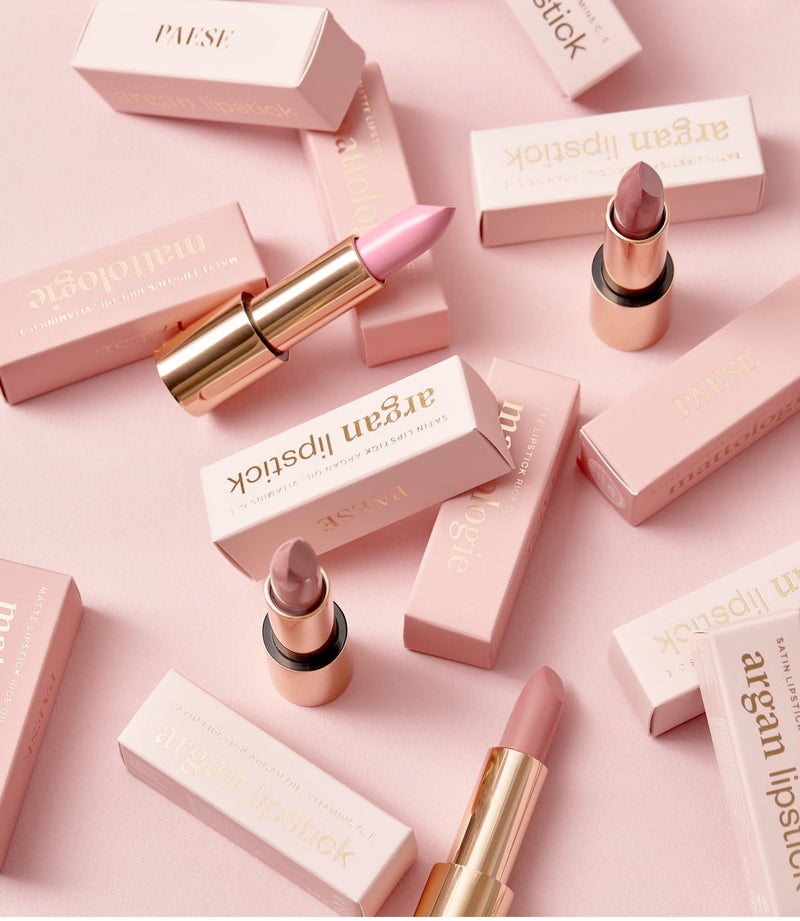 Paese Argan Oil Lipstick with Luminous Finish Moisturizing Lipstick with Argan Oil, Vitamins A, C & E Creamy Hydrating Lip Color, Radiant Shine, Long-Lasting Brown Lipstick 14 Brown - Image 2
