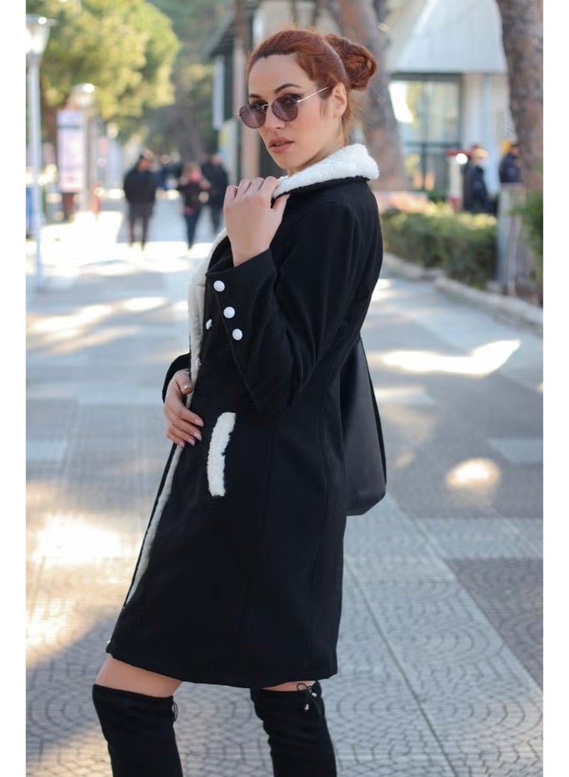 Barbora معطف نسائي كشمير غير رسمي شتوي - Image 4