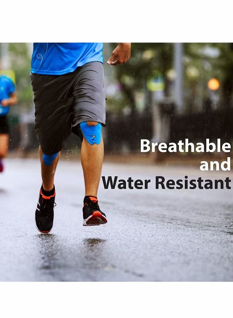 Sports Kinesiology Tape Roll Of Elastic Water Resistant Tape-5cmx5m 2 Roll Beige - Image 3