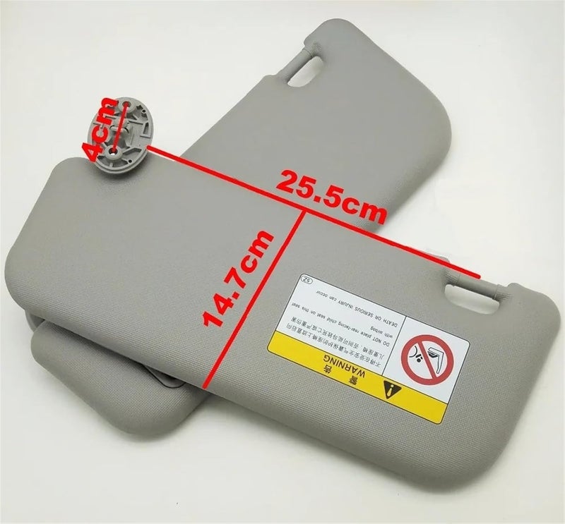 QASULER Sun Visor for Toyota Corolla 2014-2017 - Image 3