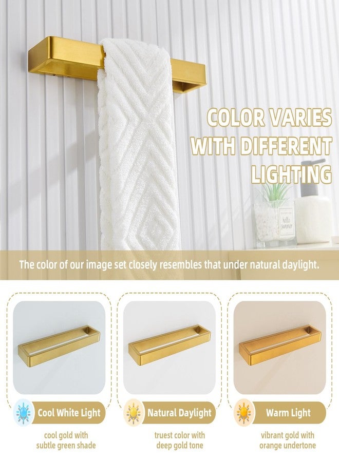 Angle Simple Bathroom Towel Holder, SUS 304 Stainless Steel Hand Towel Holder Rack, Shower Hanger Wall Mounted 11.73", Brushed Dark Gold - Image 3
