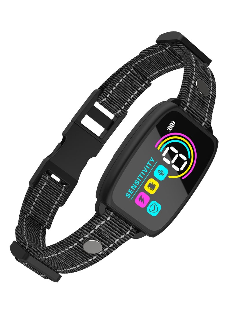 Faylor Dog Bark Collar, Rechargeable Anti Bark Dog Collar with 8 Adjustable Sensitivity, Beep Vibration Training Collar for Large Medium Small Dogs, IP67 Waterproof Auto Protection Mode (Black)  - Image 1