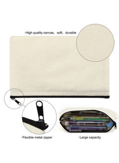 EOOUT 16pcs Blank Canvas Zipper Pouch for DIY Craft, Canvas Makeup Bags Small Pencil Pouch with Zipper in Bulk Canvas Cosmetic Bag Multi-Purpose Travel Bags (8.3×5inch) - pzsku/ZE9887057FBAE4DFADB66Z/45/_/1738306580/d27e71db-4765-4b93-a606-eb03d2277b14