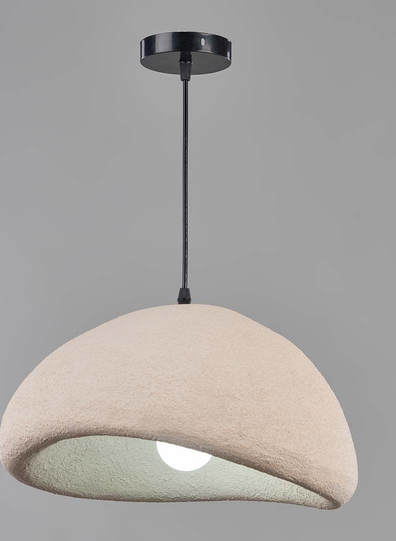 Luna Fiberglass Beige Chandelier G-H4-BE