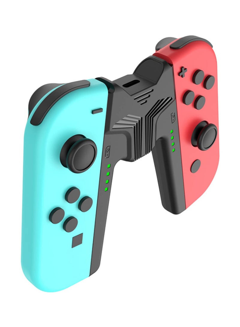 Grip Handle Charging Station Controller Charger Compatible with Nintendo Switch OLED Joy-Cons Grip For NS Nintendoswitch Joycons Accessories Audio version - Image 1