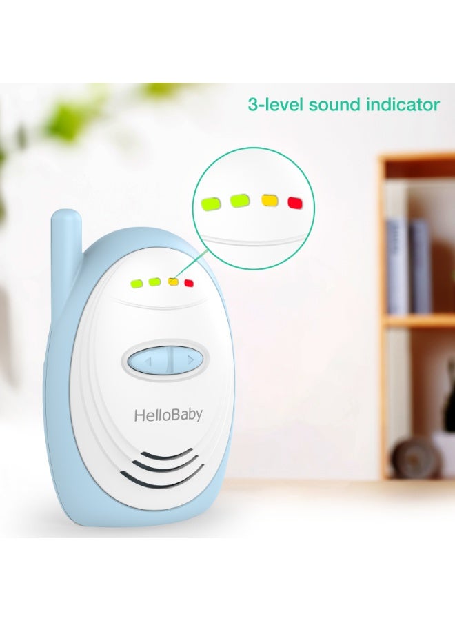 هالو بيبي جهاز مراقبة الطفل الصوتي من HB168 2025 يصل إلى نطاق 1000 قدم، مع مؤشر صوت، تقنية DECT 6.0، ميكروفون عالي الحساسية - Image 5