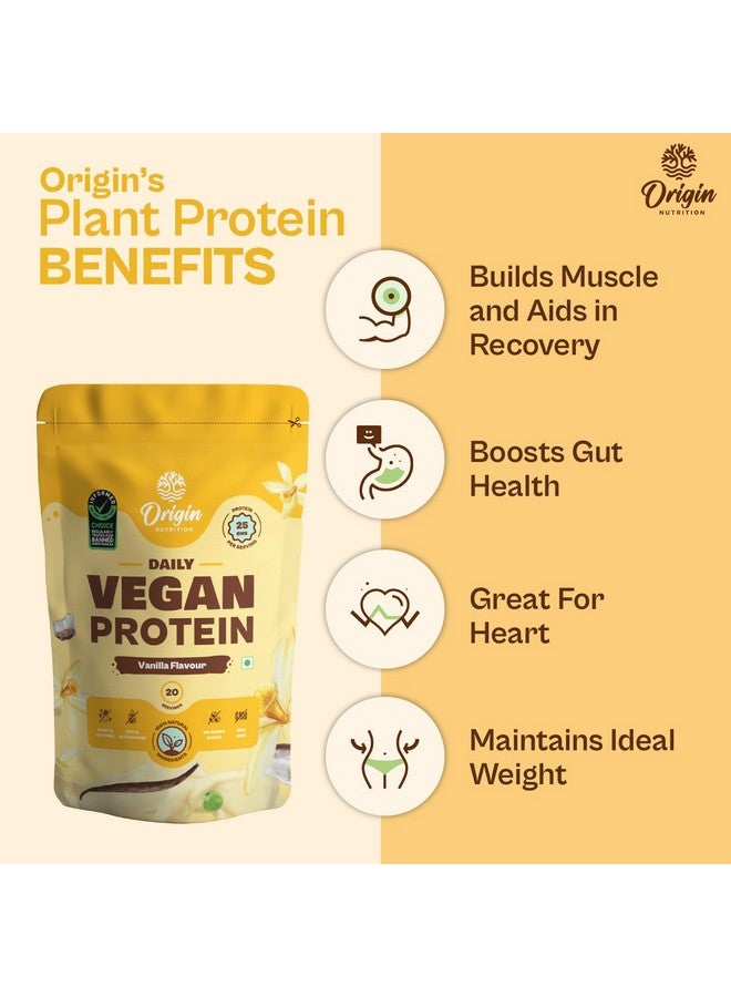 ORIGIN NUTRITION مسحوق بروتين نباتي طبيعي 100% من أوريجن نيوترشن (عزل بروتين البازلاء الكندية وبذور اليقطين) بنكهة الفانيليا سهلة الهضم مع 25 جرام من البروتين النباتي، 792 جرام - Image 2