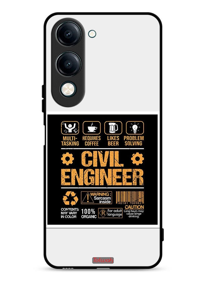 Tolwak vivo Y04 Protective Case Cover Civil Engineer Sticker - Image 1