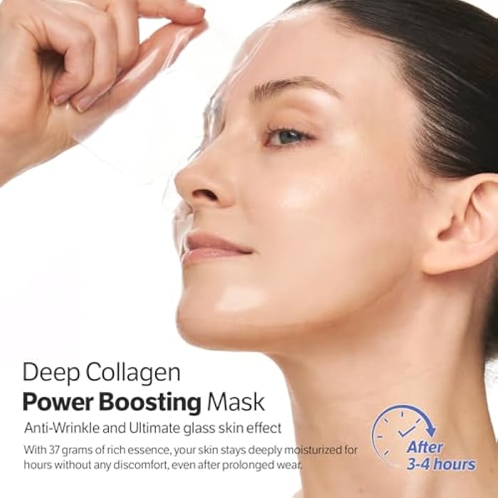 SUNGBOON EDITOR Rejuvenating Combo/Deep Collagen Boost Set | Face Mask (4ea) & Serum | Glass Skin & Firming Care Kit | 2.16M ppb Collagen + Volufiline | Korean Skincare | Stocking Stuffers for Women - Image 5