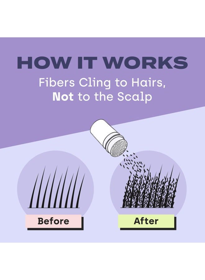 Toppik Hair Building Fibers, Black, 12g Fill In Fine or Thinning Hair Instantly Thicker, Fuller Looking Hair 9 Shades for Men Women - Image 4