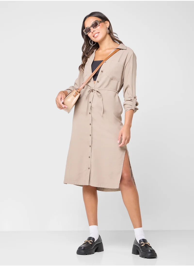 ONLY Onlaris Life Lbelt Shirt Dress