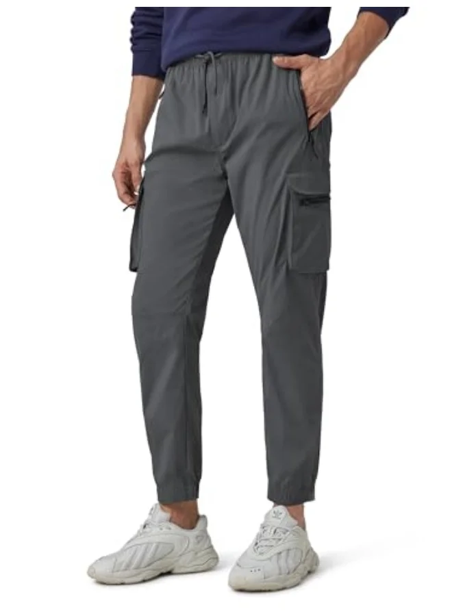 XYXX  XYXX Men's Skinny Fit Mid Rise Moveo Quick-Dry Cargo Joggers with Drawcord & Utility Pockets  | Best Price UAE
