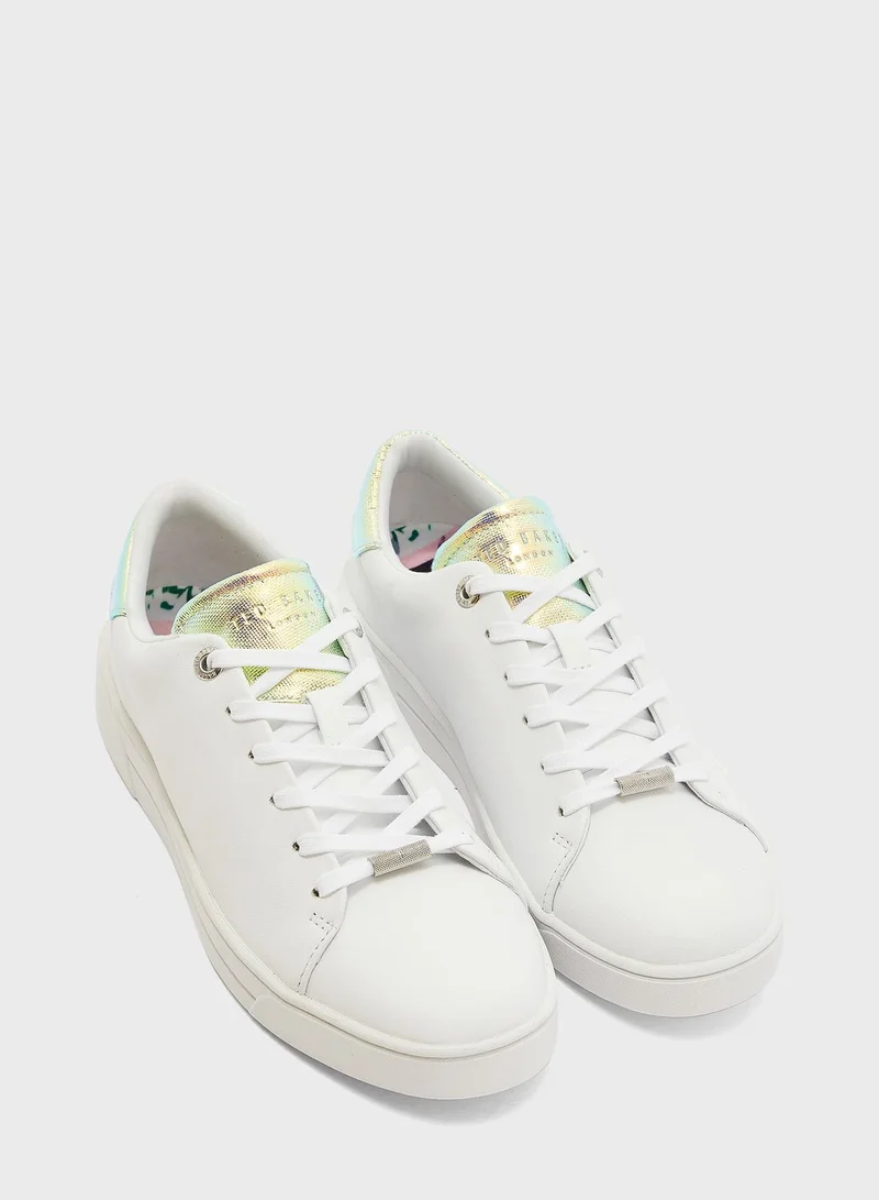 Ted Baker Zenno Iridescent Detail Tennis Trainer Sneaker