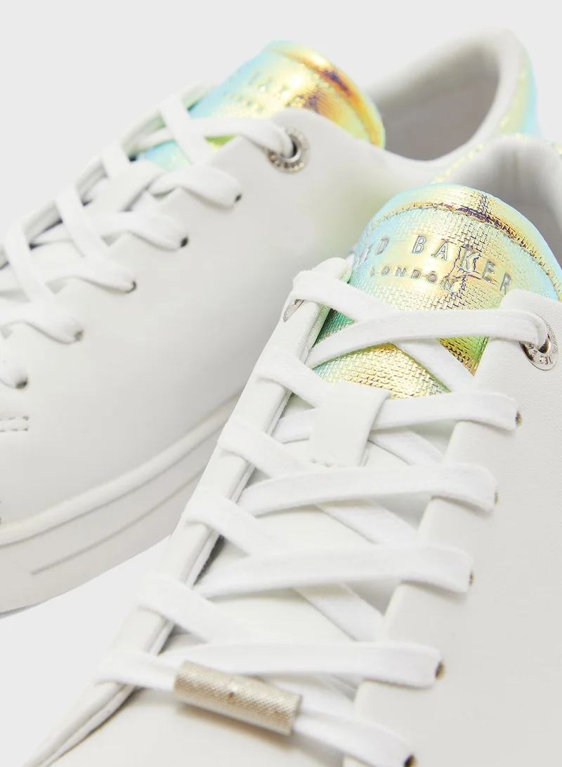 Ted Baker Zenno Iridescent Detail Tennis Trainer Sneaker