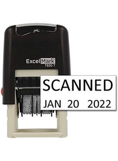 ExcelMark Scanned Date Stamp Compact Size (Black Ink)  - Image 2