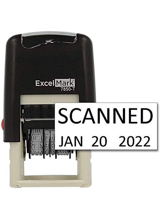 ExcelMark Scanned Date Stamp Compact Size (Black Ink)  - Image 2