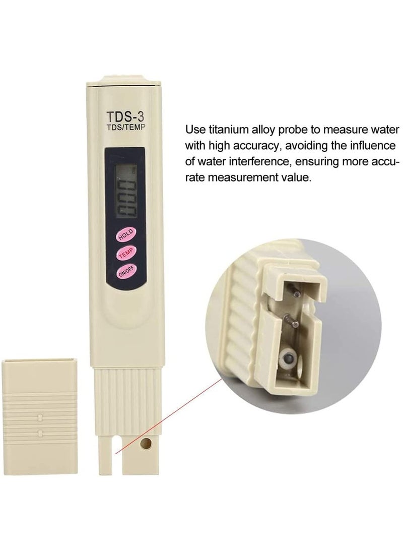 TDS3 TDS Digital Water Quality Purity Meter, Digital TDS Water Quality Purity Tester Pen,Digital TDS Water Tester Meter – Portable Impurity Tester for Drinking Water Quality, Measures Total Dissolved Solids for Home and Aquarium Use - Image 4
