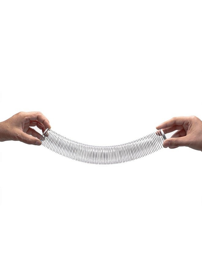 Supertek Pack of 4 Slinky Spring Toy | Scientific Educational Small Walking Spring | Made of Tempered Steel Wire Wave Helical Coil | Length - 75mm, Diameter - 50 mm - Image 3