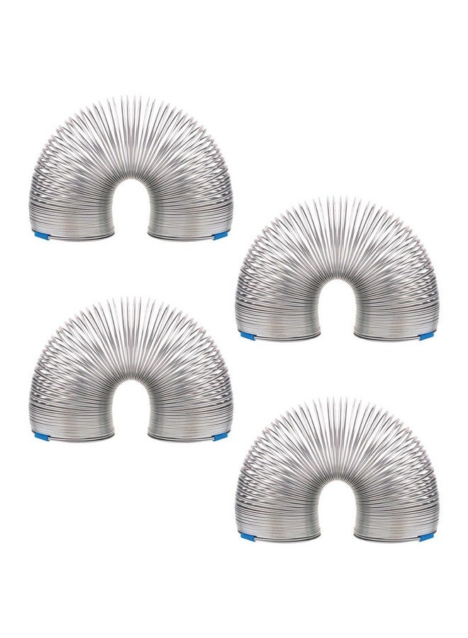 Supertek Pack of 4 Slinky Spring Toy | Scientific Educational Small Walking Spring | Made of Tempered Steel Wire Wave Helical Coil | Length - 75mm, Diameter - 50 mm - Image 1