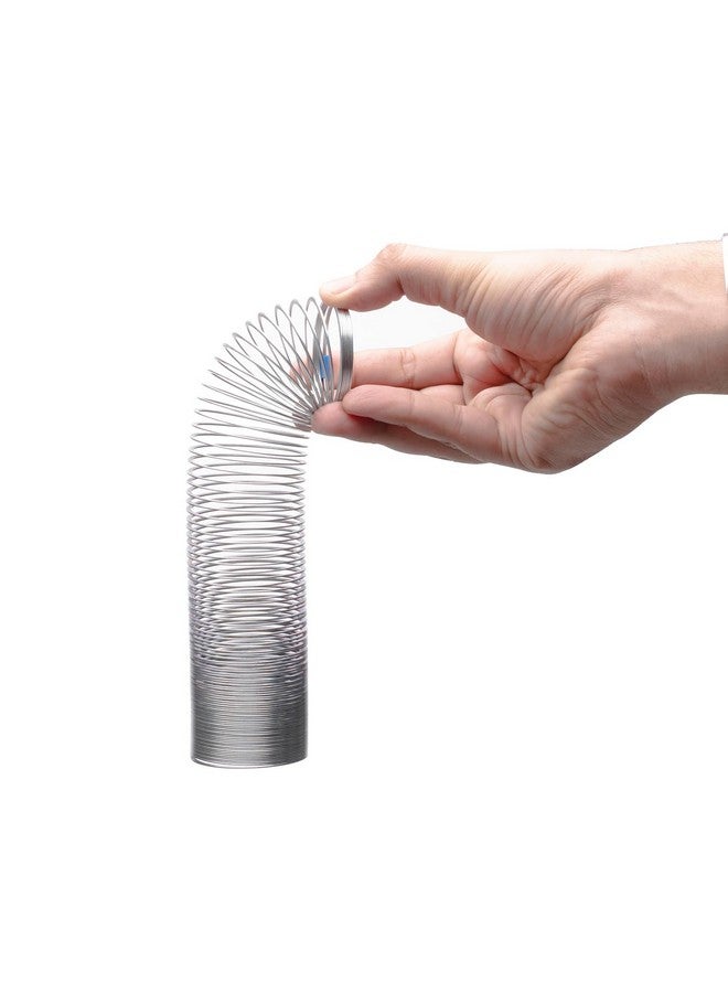 Supertek Pack of 4 Slinky Spring Toy | Scientific Educational Small Walking Spring | Made of Tempered Steel Wire Wave Helical Coil | Length - 75mm, Diameter - 50 mm - Image 4