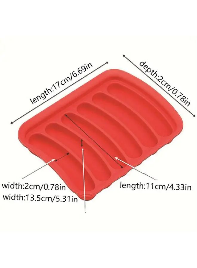 Pink Silicone Hot Dog Mold Food Grade Non Stick Easy Clean Reusable - Image 3