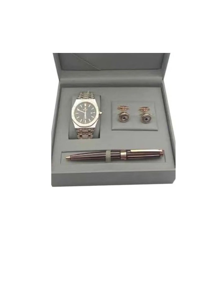 Rivoli Gift set containing a metal analog watch  - Image 2