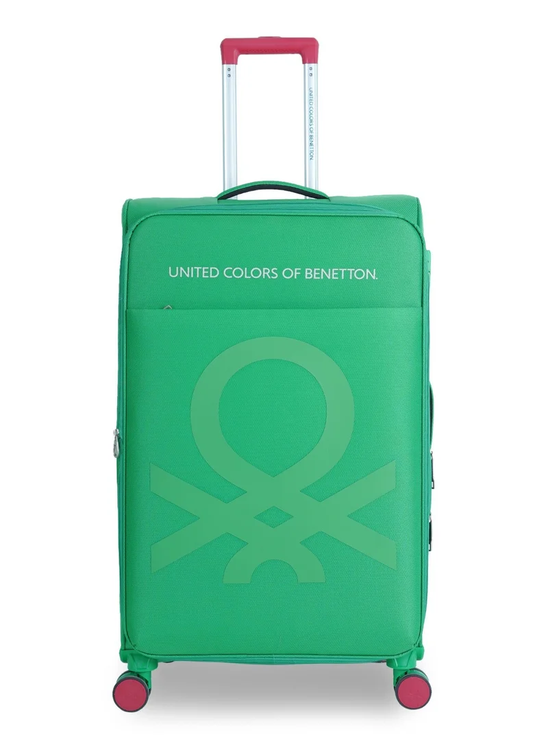 United Colors Of Benetton 20/24/28 BNTE-50 Set of 3 Luggage with TSA Lock| Material- Soft Trolley with lightweight| Adjustable Trolley Handle | Smooth Dual Wheels 360degree rotate| SIZE-20/24/28 Inch|GREEN  | Best Price UAE