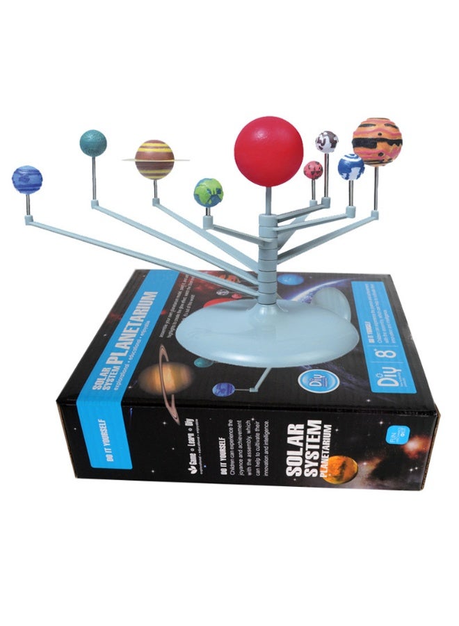DIY Solar System Model Kit with 9 Vivid Planets Engaging Assembly Toy for Kids to Explore Astronomy and Boost Scientific Curiosity - Image 5