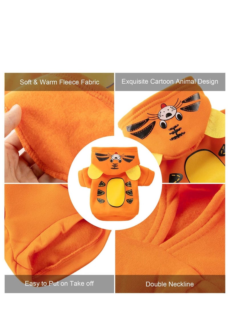Generic - 3 Pcs Dog Hoodie Sweatshirts Puppy Sweaters for Small Dogs Boy Girl for Small Dogs - Winter Fall Dog Clothes for Chihuahua Doggie Pet Cat Warm Fleece Coat Outfit - Image 1