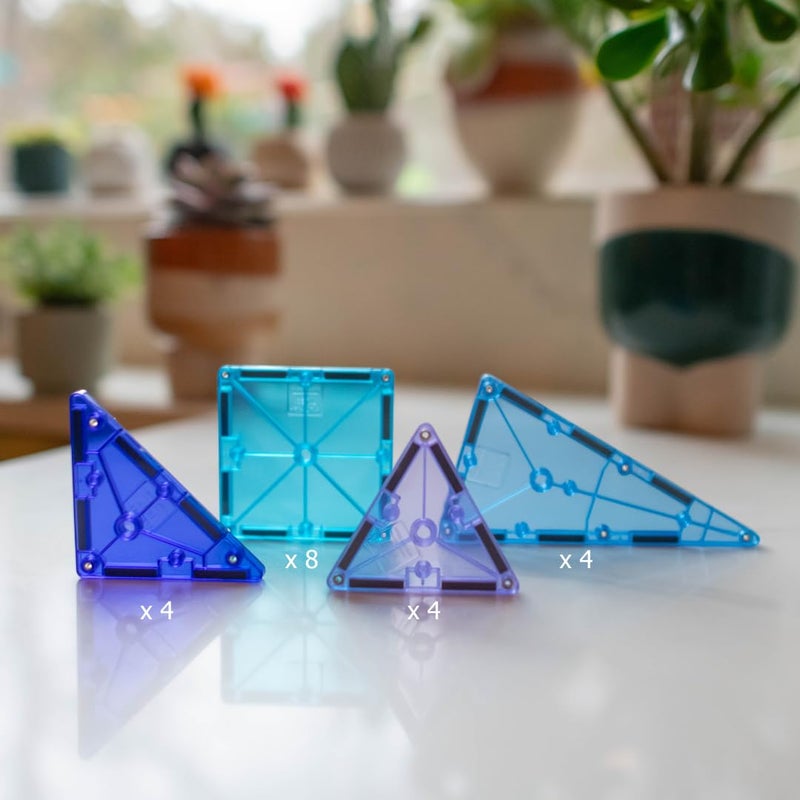 MAGNA-TILES Color Shop Glacier 20-Piece Magnetic Construction Set, The Original Magnetic Building Brand - Image 2