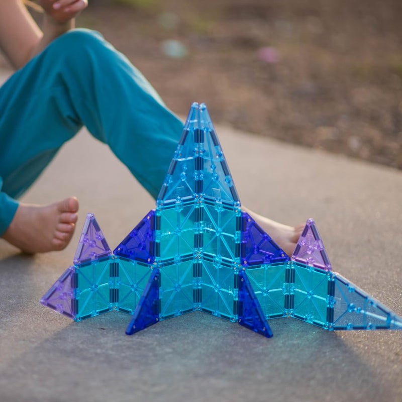 MAGNA-TILES Color Shop Glacier 20-Piece Magnetic Construction Set, The Original Magnetic Building Brand - Image 3