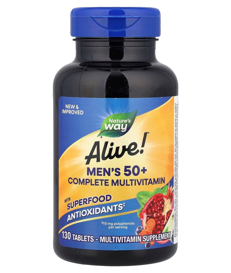 Alive!® Men's 50+ Complete Multivitamin 130 Tablets