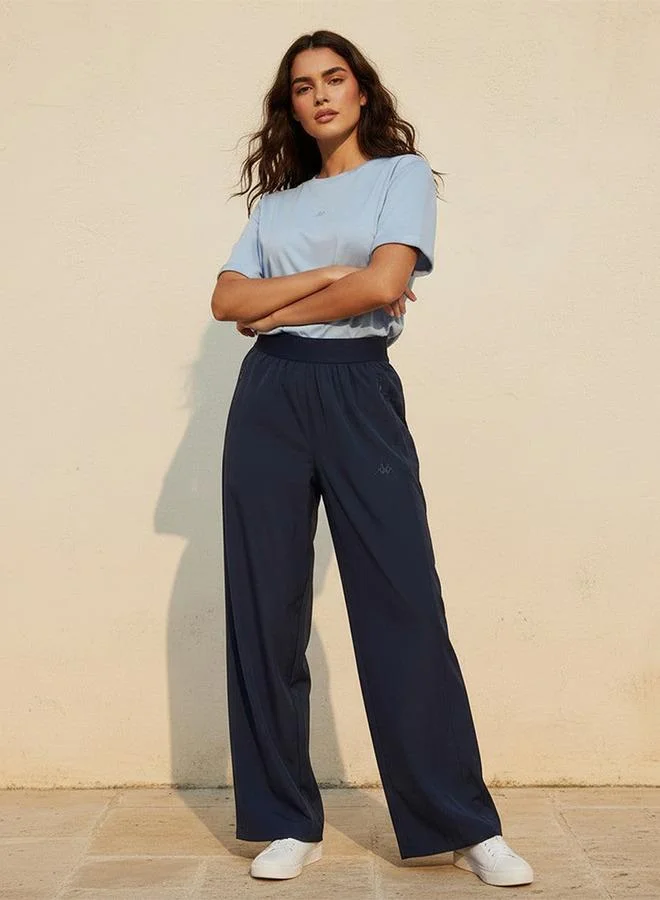 Kappa Blue Kappa 2 Way Stretch Wide Leg Pants for Women | Best Price UAE